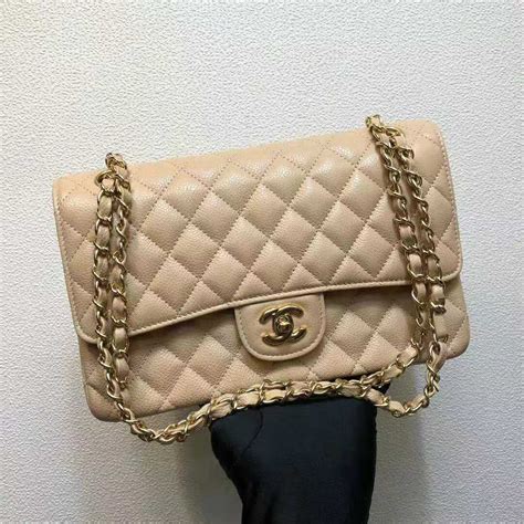 embossed calfskin leather leather taupe chain shoulder handbag by chanel|chanel handbags outlet.